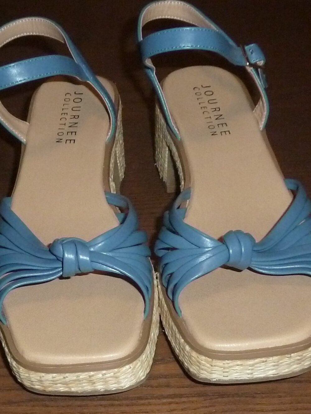 Journee Collection Womens Tru Comfort Foam Low Block Heel Sandals 9.5 M